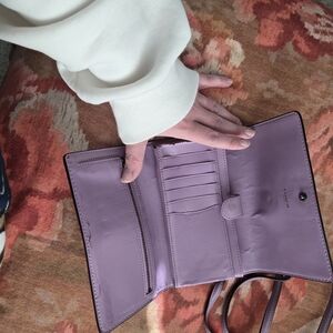 Coach Purple Wallet with Strap
